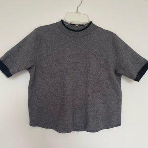 Zara Knit Gray crop top Size S